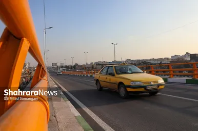تصاویری از تقاطع غیر هم‌‌سطح پیامبر اعظم (ص) مشهد