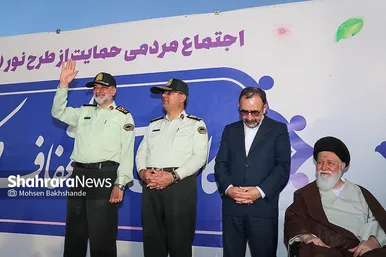 گزارش تصویری | اجتماع مردمی حامیان «طرح نور» در مشهد
