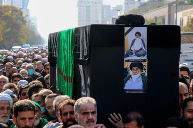 تشییع پیکر حجت الاسلام سید جعفر طباطبایی در مشهد