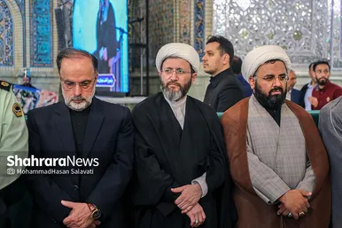 مراسم بزرگداشت شهدای خدمت در حرم مطهر رضوی
