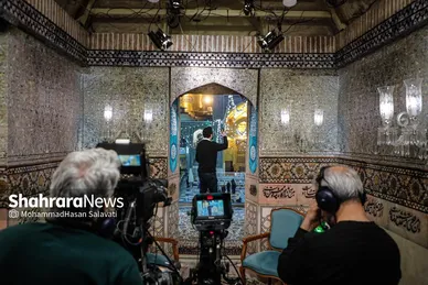 گزارش تصویری | پشت صحنه ویژه برنامه های سحر ماه رمضان تلویزیون در حرم مطهر رضوی