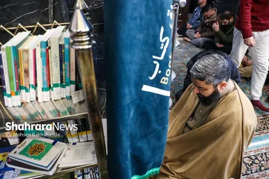 گزارش تصویری | آیین معنوی اعتکاف در حرم مطهر رضوی