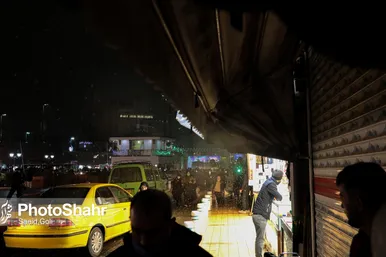 بارش برف در مشهد