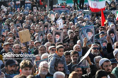 گزارش تصویری | مراسم تشییع پیکر شهدای مدافع امنیت در مشهد (۲۲ دی ۱۴۰۴) - ۲