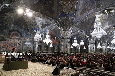 مراسم مناجات شب‌های ماه مبارک رمضان در حرم مطهر رضوی