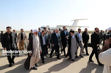 افتتاح فرودگاه گناباد با حضور رئیس مجلس و وزیر راه