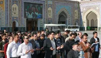 تشرف رتبه‌های برتر کنکور و دانشجویان نخبه به حرم مطهر رضوی