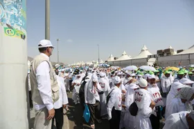 پایان اجتماع حجاج در سرزمین منا