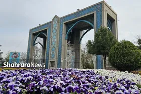 گل&zwnj; آرایی بهاری در بهشت رضا(ع)