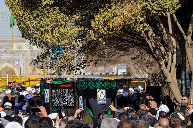 تشییع پیکر حجت الاسلام سید جعفر طباطبایی در مشهد
