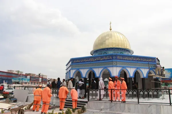 از نماد «بیت‌المقدس» در قلب کابل رونمایی شد + عکس و فیلم