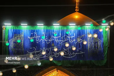 حال و هوای حرم مطهر رضوی در شب میلاد امام جواد (ع)