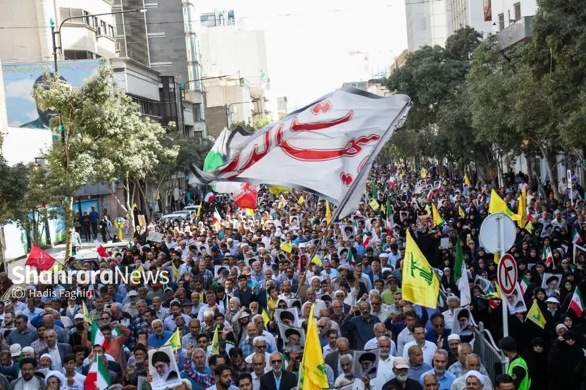 راهپیمایی جمعه‌های «خشم و نصر» در مشهد برگزار شد (۴ مهر ۱۴۰۴)