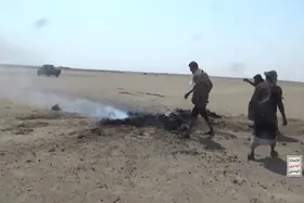 ویدئو | انهدام یک پهپاد عربستان توسط پدافند ارتش یمن (۵ مهر ۱۴۰۵)