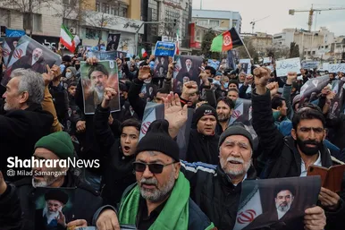 گزارش تصویری | تجمع مهاجران افغانستانی در محکومت جنایت آمریکا و رژیم صهیونیستی مقابل دفتر سازمان ملل در مشهد