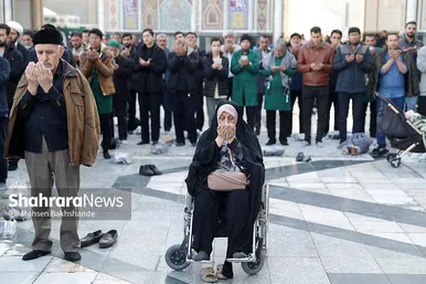 گزارش تصویری | اقامه نماز عید فطر در حرم مطهر امام رضا (ع)