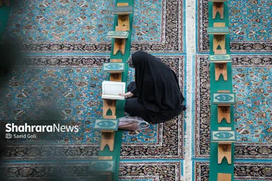 مراسم ترتیل‌خوانی قرآن کریم در حرم مطهر رضوی