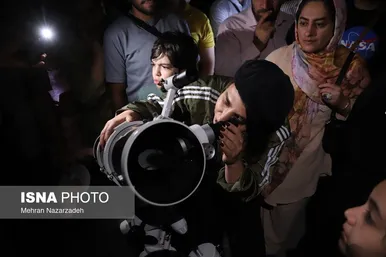 گزارش تصویری | ماه گرفتگی قرن - ایران