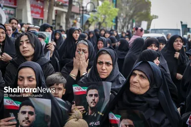 گزارش تصویری | مراسم تشییع پیکر ۸ شهید اقتدار ایران اسلامی در مشهد (۱۳ اسفند ۱۴۰۴)