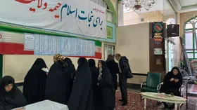 رای&zwnj;دادن بانوی ۱۰۲ ساله از روستای ازمیغان شهرستان طبس + عکس