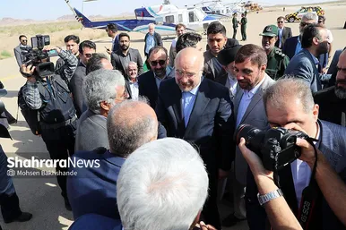 افتتاح فرودگاه گناباد با حضور رئیس مجلس و وزیر راه