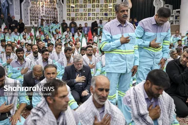 گزارش تصویری | آیین اذن خدمت کاروان خدام الحسین (ع) شهرداری مشهد