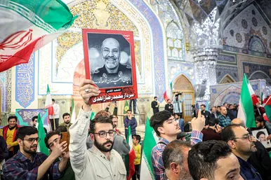 اجتماع مردمی «وعده صادق» در حرم مطهر رضوی