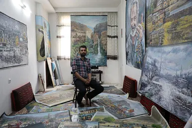 محمد چناری،نقاش خیابانهای مشهد