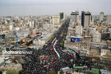 گزارش تصویری | راهپیمایی روز قدس ۱۴۰۴ در مشهد-۱