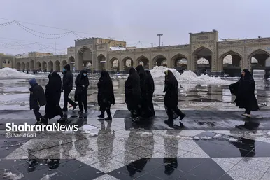 گزارش تصویری | بارش برف در مشهد