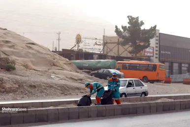 پاکسازی ٧ محور ورودی مشهد مقدس در دهه آخر صفر