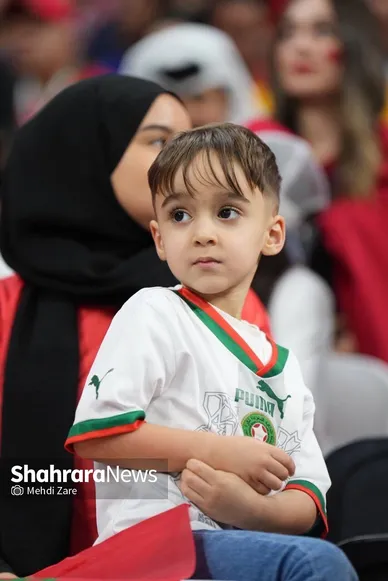 تماشاگران دیدار فرانسه و مراکش