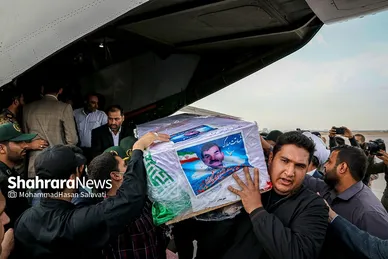 استقبال و تشییع پیکر مطهر شهدای حادثه تروریستی حرم شاهچراغ در مشهد