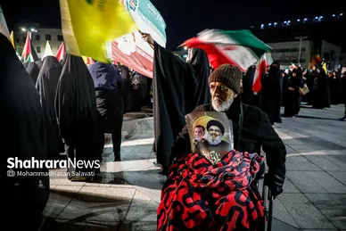 گزارش تصویری | اجتماع مردمی «بیعت با نصرالله» در مشهد