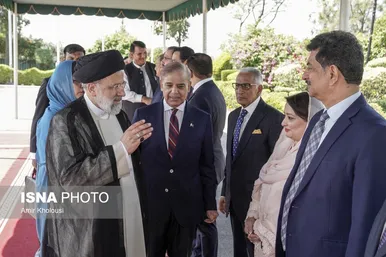 استقبال رسمی شهباز شریف از سید ابراهیم رئیسی