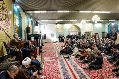 تشییع پیکر حجت الاسلام سید جعفر طباطبایی در مشهد