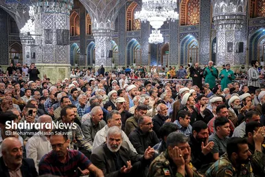 مراسم بزرگداشت هفتمین روز شهادت شهدای خدمت در حرم مطهر رضوی
