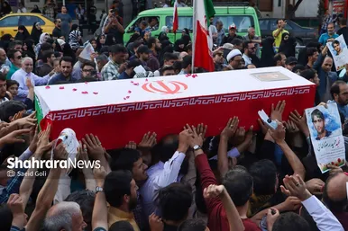 تشییع باشکوه پیکر «شهید غیرت» حمیدرضا الداغی در مشهد
