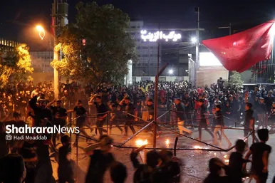 آیین خیمه سوزان عصر عاشورا در مشهد