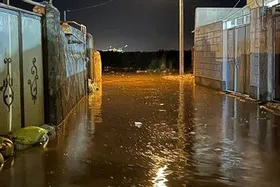سیل در گرمیِ اردبیل، دردسرساز شد | آب شرب قطع شد + فیلم