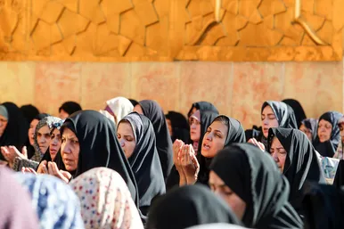 نماز عید قربان در حرم مطهر رضوی