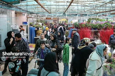 حال و هوای بازار گل در آستانه عید نوروز