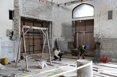 مراسم آغاز عملیات احداث رواق مبارکه امیرالمومنین علیه السلام در حرم رضوی