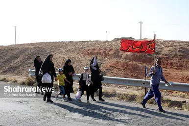 زائران پیاده حرم امام رضا (ع)