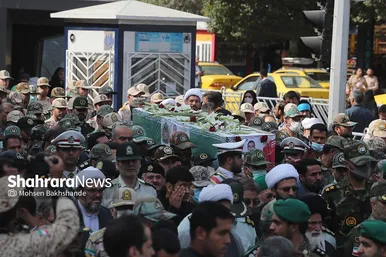 مراسم تشییع پیکر مطهر سرباز شهید «احمد لطفی» در مشهد