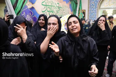 گزارش تصویری |مراسم تشییع پیکر دو مامور پلیس انفجار کلانتری در مشهد
