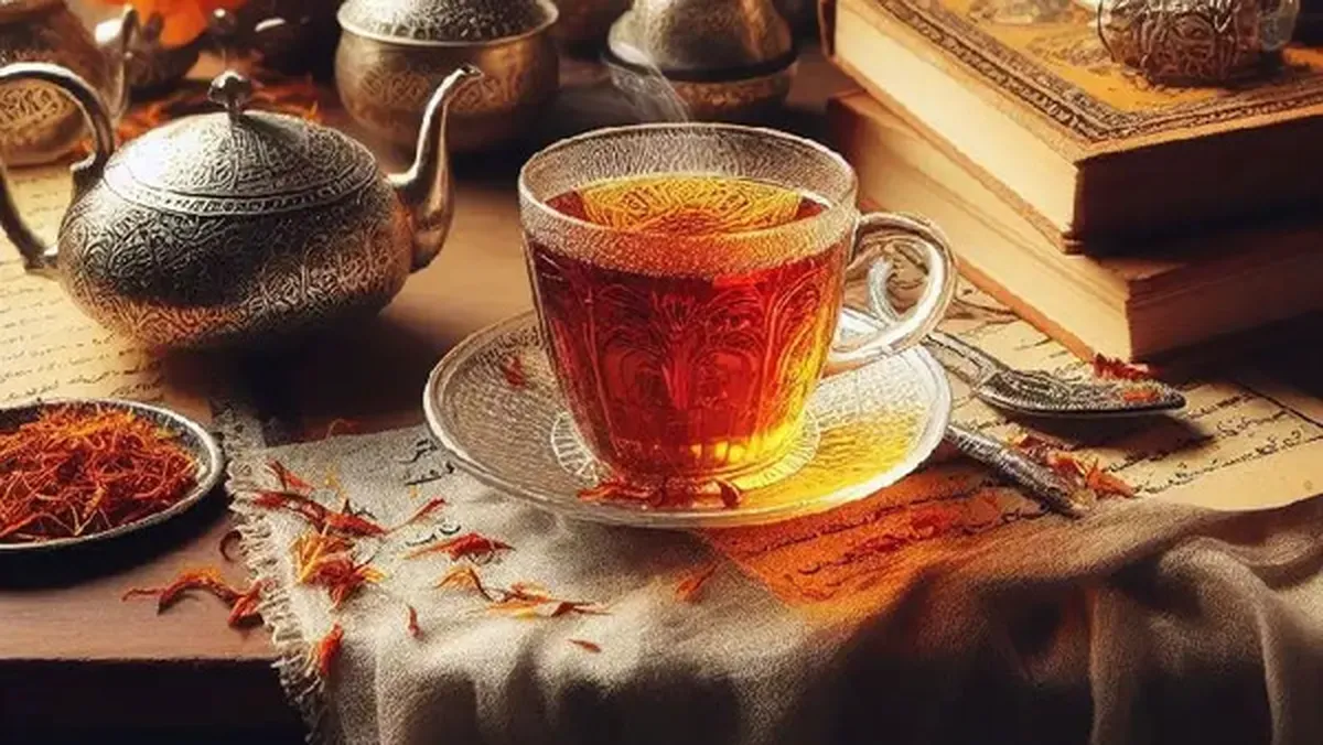 خانه‌داری| با طرز تهیه راحت چای زعفرانی بیشتر آشنا شویم