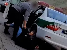 بازداشت خشن یک زن در سد لتیان + فیلم