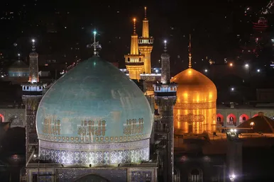 آئین خطبه خوانی شب عاشورا در حرم مطهر رضوی