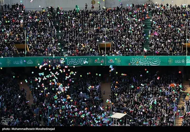 عکس | محفل امام‌حسنی‌ها در ورزشگاه آزادی